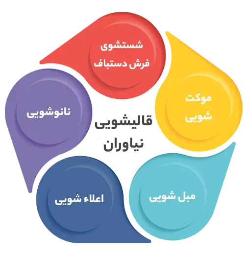 انواع خدمات در قالیشویی نیاوران